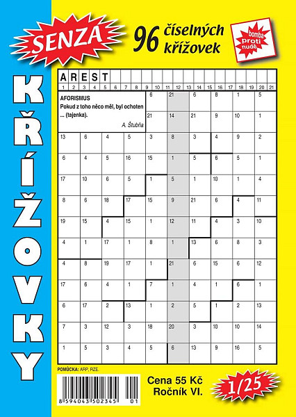 Senza číselné křížovky 1/2025