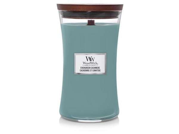 WoodWick Evergreen Cashmere svíčka 609g