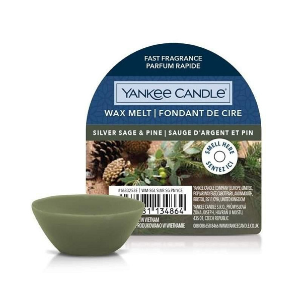 YANKEE CANDLE Silver Sage & Pine vonný vosk 22g