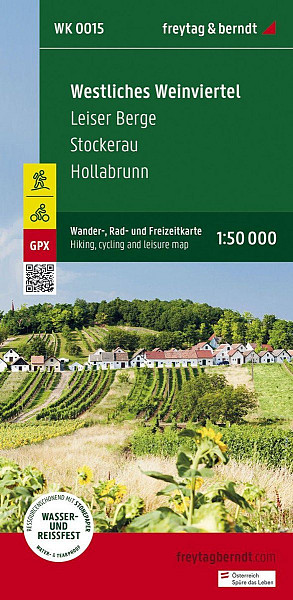 Západní Weinviertel 1:50 000 / turistická, cyklistická a rekreační mapa